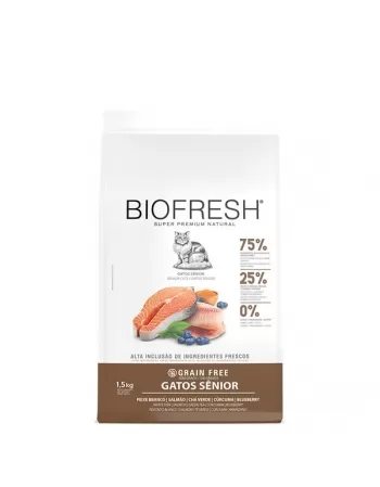 Hercosul Biofresh Gato Sênior Peixe Branco 1,5kg