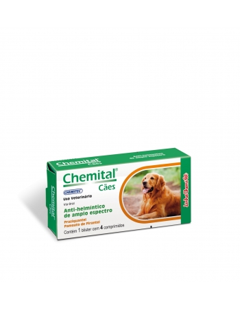 Chemitec Chemital Cães com 4 comprimidos