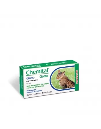 Chemitec Chemital Gatos com 4 comprimidos