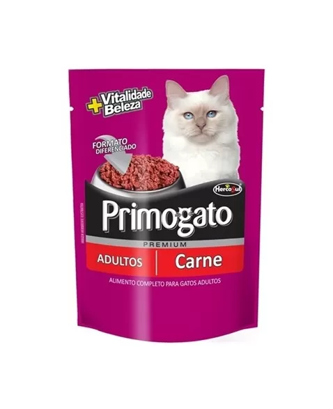 Hercosul Primogato Sachê Carne 65g