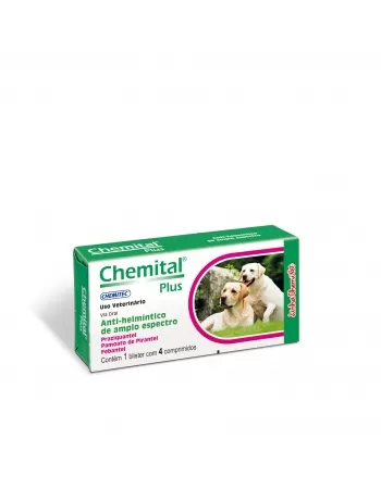 Chemitec Chemital Plus com 4 comprimidos