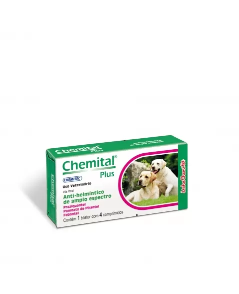 Chemitec Chemital Plus com 4 comprimidos