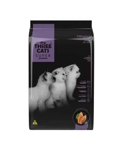 Hercosul Three Cats Super Premium Filhote Frango 10,1kg