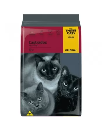 Hercosul Three Cats Original Castrado 1kg