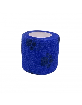 Bandagem Látex com Patas Azul 5cm