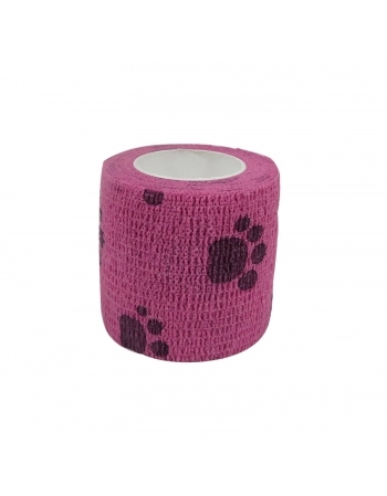 Bandagem Látex com Patas Rosa 5cm - 894