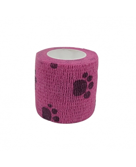 Bandagem Látex com Patas Rosa 5cm - 894