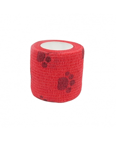 Bandagem Látex com Patas Vermelho 5cm - 897