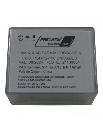 Lamínula de Vidro 22x32mm com 100un