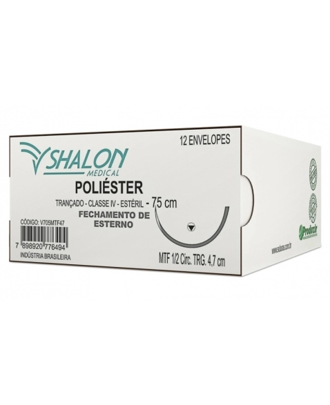 Shalon Fio Algodão/Poliéster 0 com Agulha 3cm