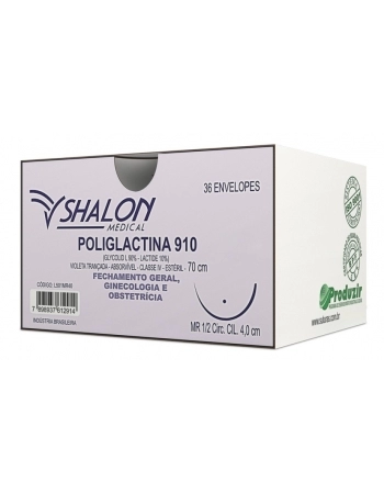 Shalon Fio Poliglactina 0 com Agulha 3cm