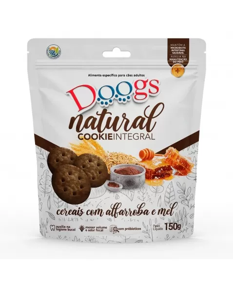 Doogs Biscoito Natural Cookie Cereais 150g