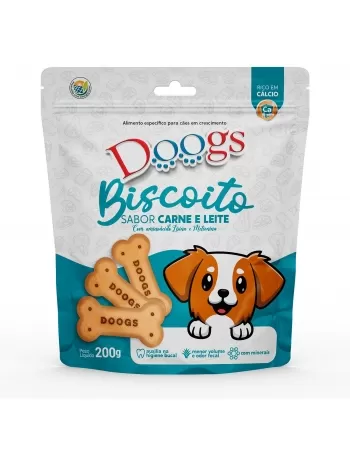 Doogs Biscoito Carne Leite 500g