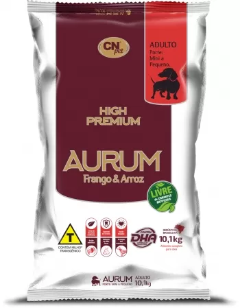 Aurum High Premium Adulto Raças Pequenas Frango e Arroz 10,1kg