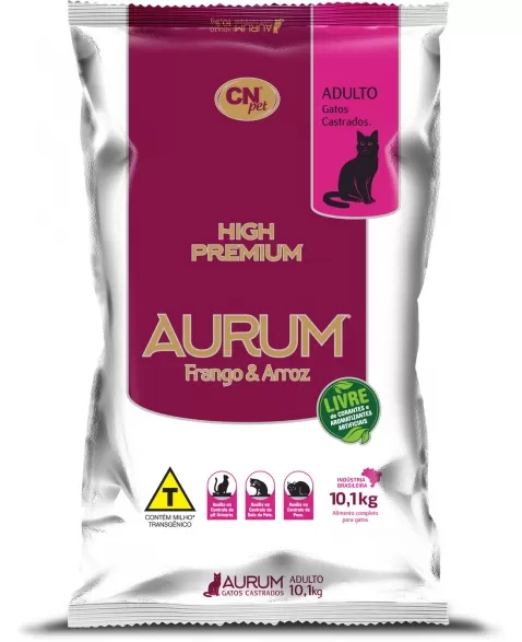 Aurum High Premium Gatos Castrados 10,1kg