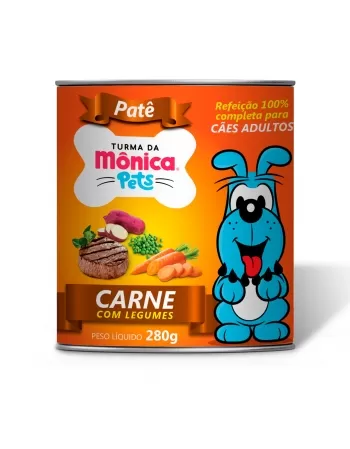 Turma da Mônica Patê Cão Carne Legumes 280g