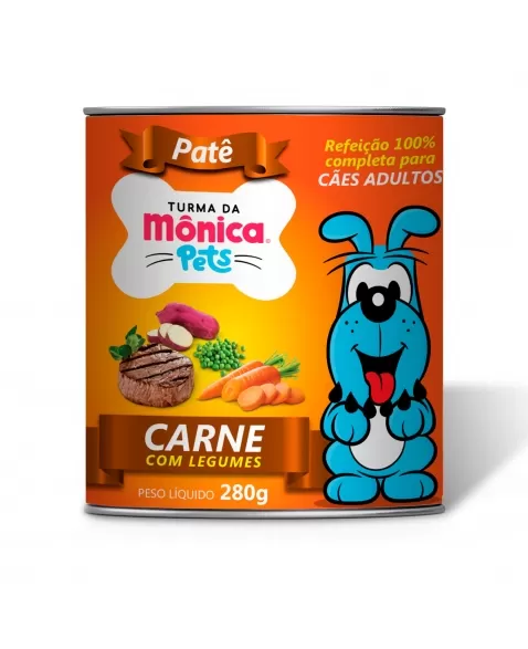 Turma da Mônica Patê Cão Carne Legumes 280g