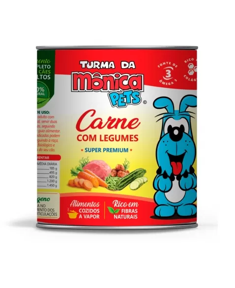 Turma da Mônica Lata Carne Legumes 280g