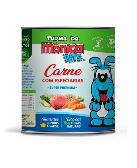 Turma da Mônica Lata Carne Especiarias 280g