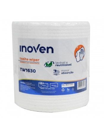 Inoven Toalha Wiper Rolo 16x30