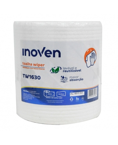 Inoven Toalha Wiper Rolo 16x30