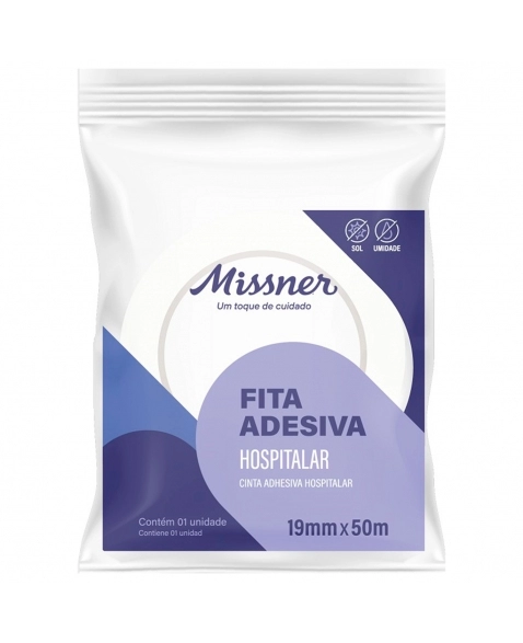 Missner Fita Adesiva Crepe Hospitalar 19mm x 50m