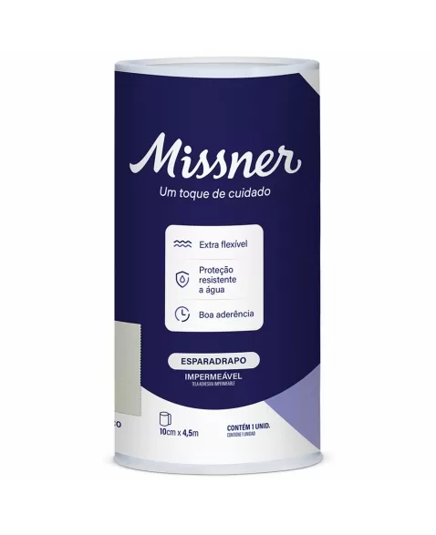 Missner Esparadrapo Impermeável Branco 10cm x 4.5m