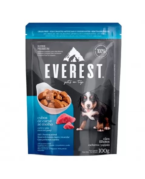 EVEREST POUCH CAES FILHOTES 100G