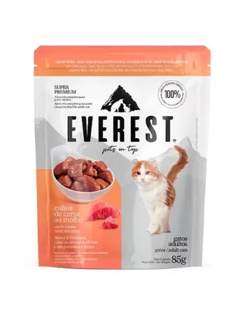 Sachê Everest Gatos Adultos Carne 85g