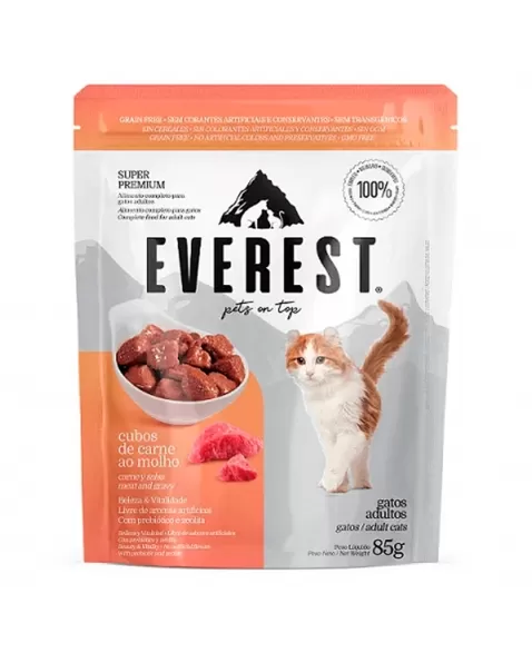 EVEREST POUCH GATOS AD CARNE 85G