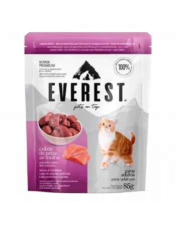 Sachê Everest Gatos Adultos Peixe 85g