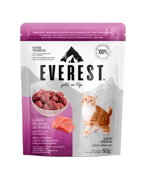 EVEREST POUCH GATOS AD PEIXE 85G