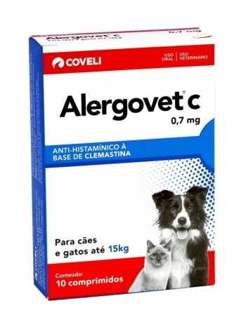 Coveli Alergovet C 0,7mg com 10 comprimidos