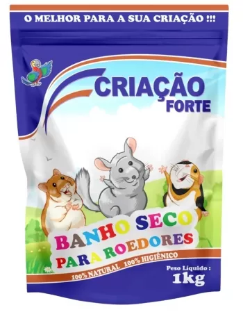 Pássaro Forte Banho Seco Para Roedor 1kg