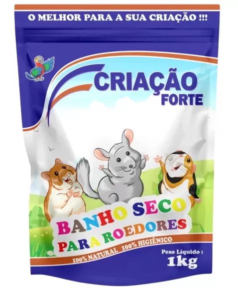 Pássaro Forte Banho Seco Para Roedor 1kg