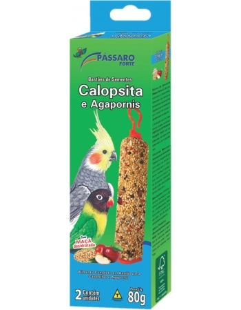 Pássaro Forte Bastão Calopsita 80g com 2un