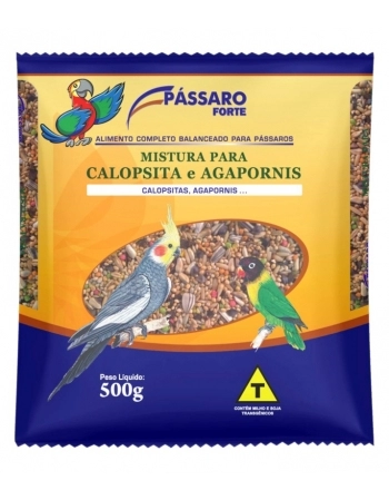 Pássaro Forte Mistura para Calopsitas e Agapornis 500g