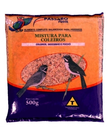 Pássaro Forte Mistura para Coleiros e Exóticos 500g