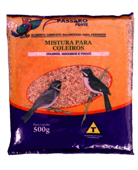 Pássaro Forte Mistura para Coleiros e Exóticos 500g