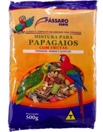 Pássaro Forte Mistura para Papagaios e Araras 500g