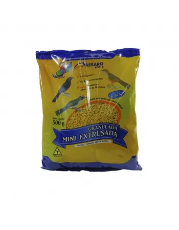 Pássaro Forte Granulada Fina Mini Extrusada Banana 500g