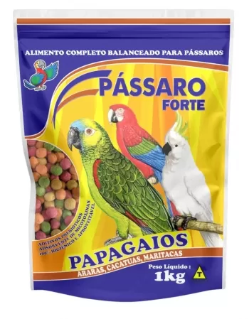 Pássaro Forte Papagaio Extrusado 1kg