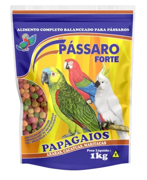 Pássaro Forte Papagaio Extrusado 1kg