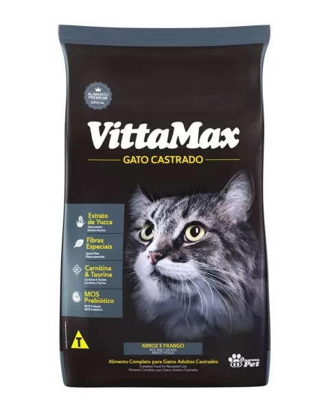 Vittamax Gato Castrado Frango 10,1kg