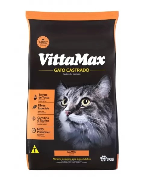 Vittamax Gato Castrado Salmão 1kg