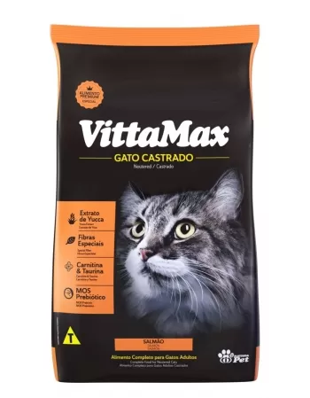 Vittamax Gato Castrado Salmão 25kg