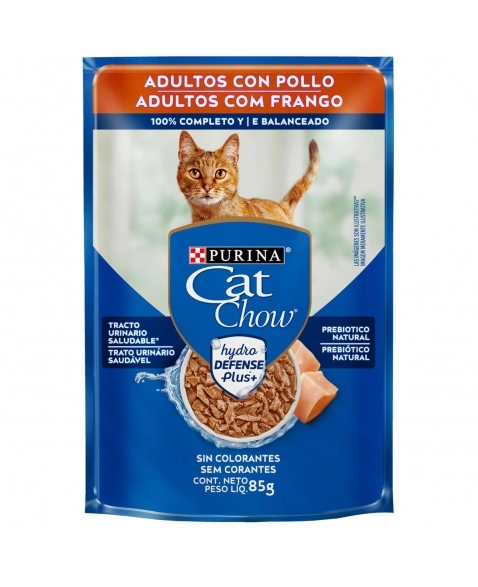 Cat Chow Sachê Adulto Frango ao Molho 85g