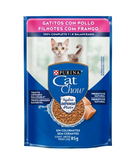 Cat Chow Sachê Filhote Frango ao Molho 85g