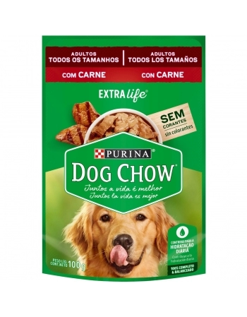 Dog Chow Sachê Adulto Carne e Arroz 100g