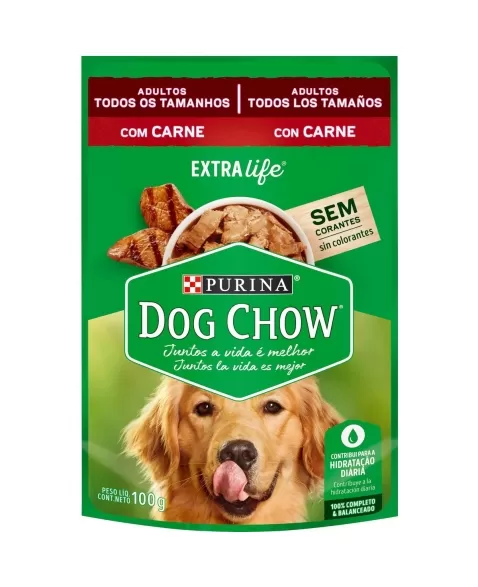 Dog Chow Sachê Adulto Carne e Arroz 100g